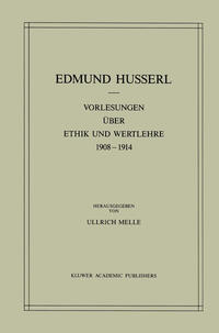Vorderes Coverbild Vorlesungen über Ethik und Wertlehre 1908–1914