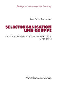 Vorderes Coverbild Selbstorganisation und Gruppe