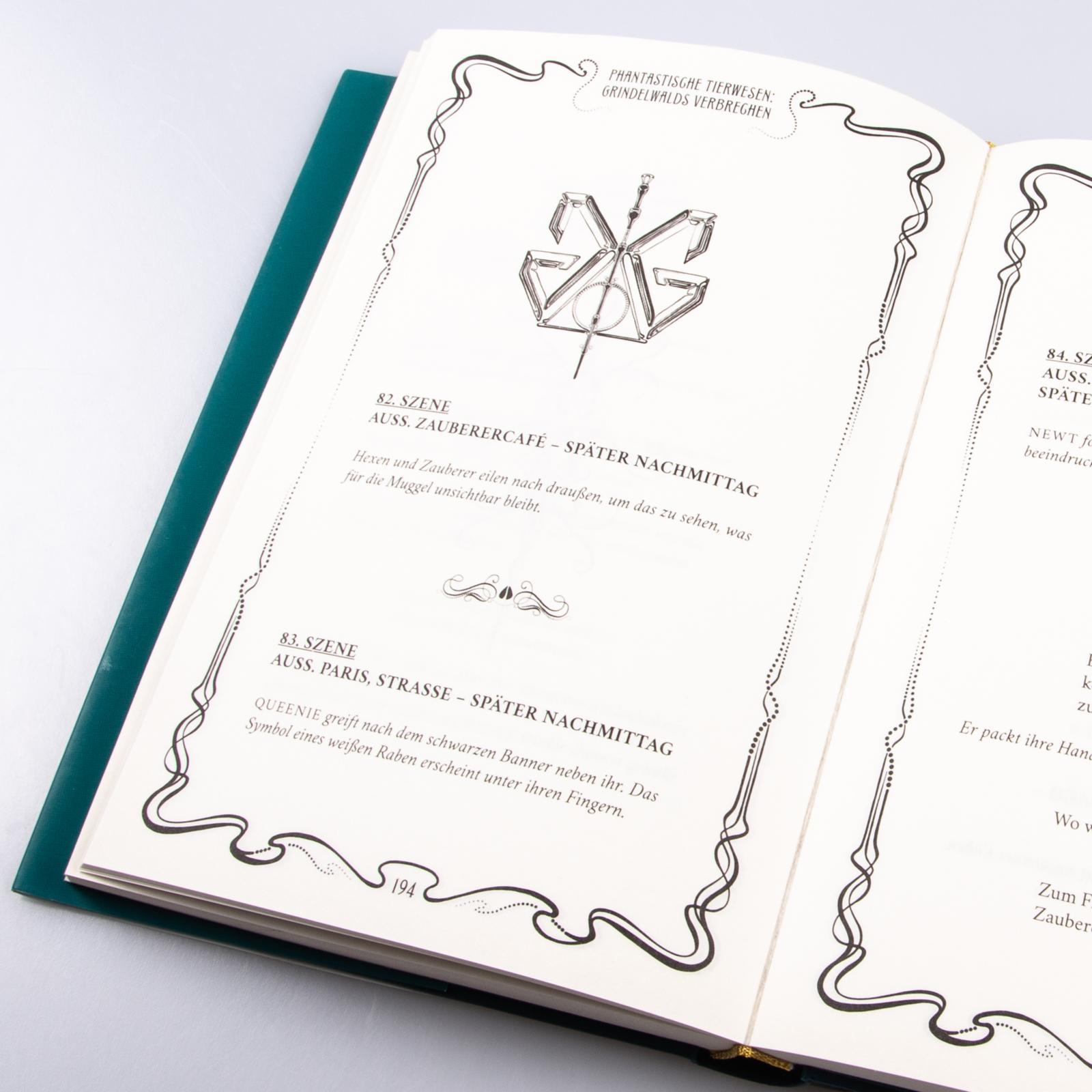 Beispielinhalt (Bild) Phantastische Tierwesen: Grindelwalds Verbrechen (Das Originaldrehbuch)
