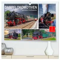Vorderes Coverbild Dampflokomotiven - geliebte Kraftpakete (hochwertiger Premium Wandkalender 2025 DIN A2 quer), Kunstdruck in Hochglanz