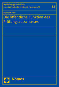 Vorderes Coverbild Die öffentliche Funktion des Prüfungsausschusses