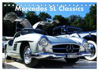 Vorderes Coverbild Mercedes SL Classics (Tischkalender 2025 DIN A5 quer), CALVENDO Monatskalender