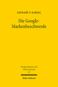 Vorderes Coverbild Die Google-Markenbeschwerde