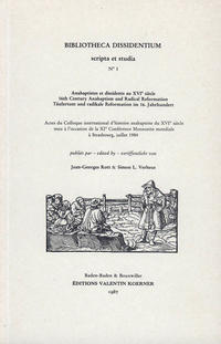 Vorderes Coverbild Anabaptistes et dissidents au XVIe siècle