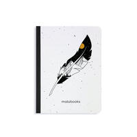 Vorderes Coverbild matabooks - Nachhaltige Notizbücher A6 Samenbuch "Feather"