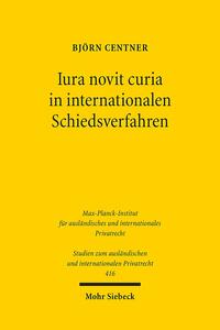 Vorderes Coverbild Iura novit curia in internationalen Schiedsverfahren