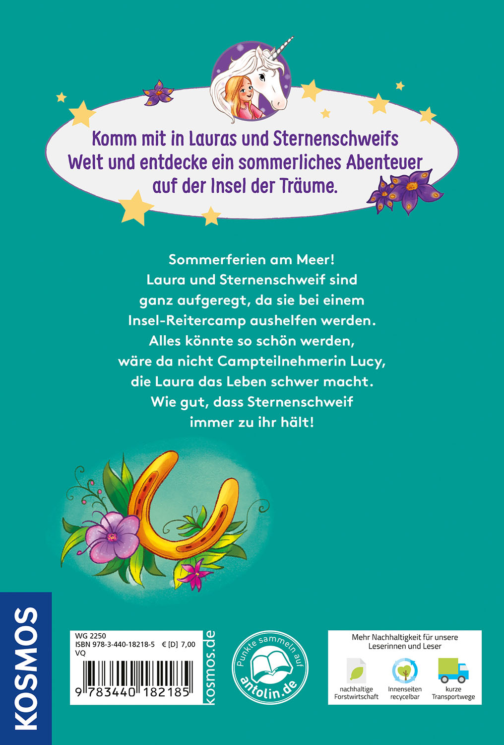 Rückseitencover Sternenschweif, Insel der Träume