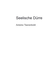 Vorderes Coverbild Seelische Dürre