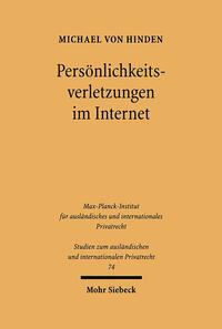 Vorderes Coverbild Persönlichkeitsverletzungen im Internet