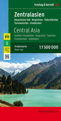 Vorderes Coverbild Zentralasien, Straßenkarte 1:1.500.000, freytag & berndt