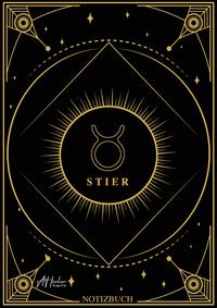 Vorderes Coverbild Edles Notizbuch Sternzeichen Stier | Designed by Alfred Herler