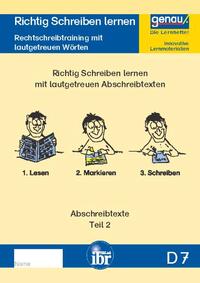 Vorderes Coverbild D7 - Richtig Lesen und Schreiben lernen