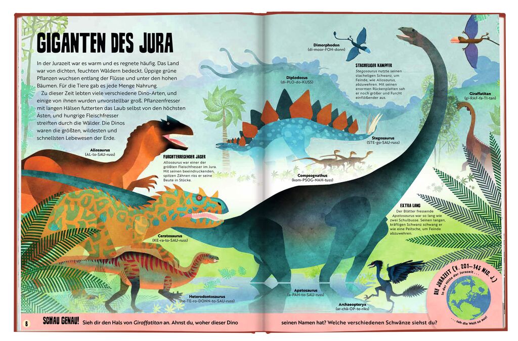 Beispielinhalt (Bild) Mein saurierstarker Dino-Atlas