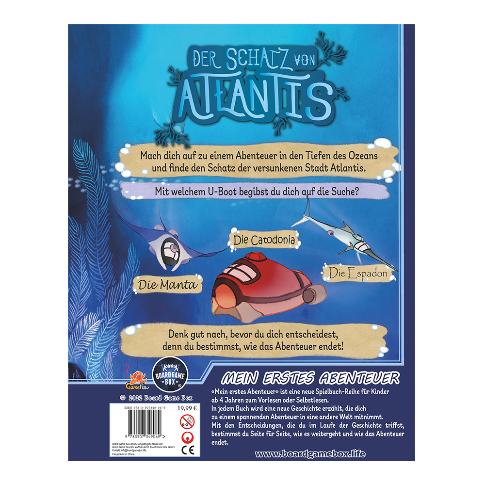 Rückseitencover Der Schatz von Atlantis