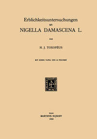 Vorderes Coverbild Erblichkeitsuntersuchungen an Nigella Damascena L.