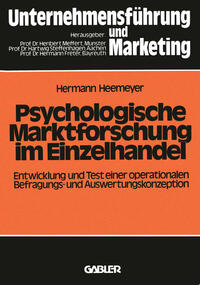 Vorderes Coverbild Psychologische Marktforschung im Einzelhandel