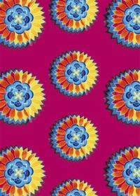 Vorderes Coverbild WAX Notizbuch klein - Motiv Flower Power