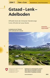 Vorderes Coverbild 3304T Gstaad - Lenk - Adelboden Wanderkarte