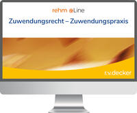 Vorderes Coverbild Zuwendungsrecht - Zuwendungspraxis online