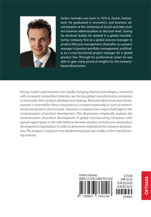 Rückseitencover Modularization of Product Development in Global Manufacturing Companies