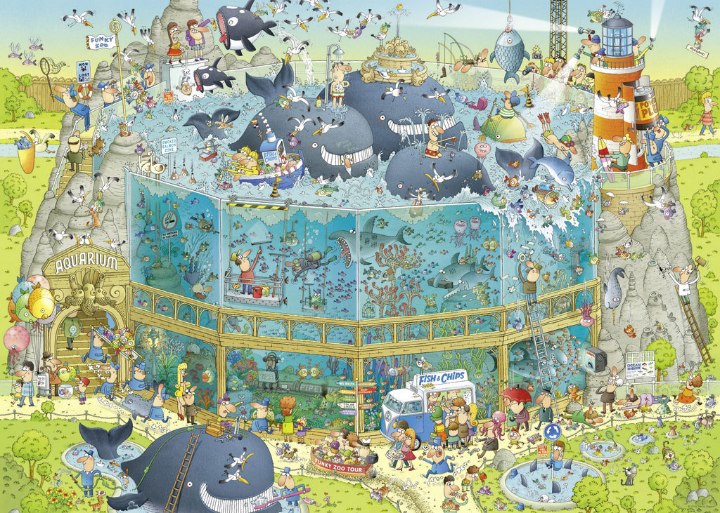 Beispielinhalt (Bild) Ocean Habitat Puzzle