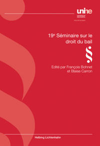 Vorderes Coverbild 19e séminaire sur le droit du bail
