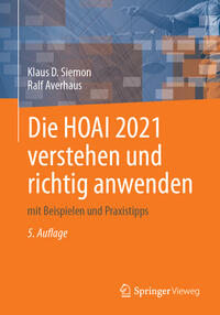 Vorderes Coverbild Die HOAI 2021 verstehen und richtig anwenden