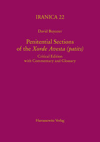 Vorderes Coverbild Penitential Sections of the Xorde Avesta (patits)