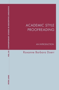 Vorderes Coverbild Academic Style Proofreading