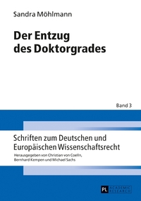 Vorderes Coverbild Der Entzug des Doktorgrades