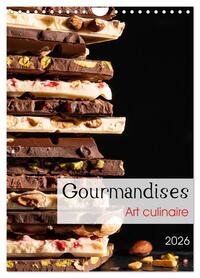 Vorderes Coverbild Gourmandises - Art culinaire (Calendrier mural 2026 DIN A4 horizontal), CALVENDO calendrier mensuel