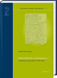 Vorderes Coverbild Keilschrifttafeln aus Kayalipinar 1