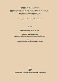 Vorderes Coverbild Über die Wechselwirkung zwischen Holzschutzbehandlung und Verleimung
