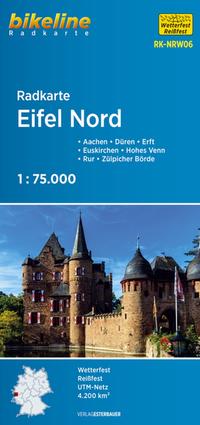 Vorderes Coverbild Radkarte Eifel Nord (RK-NRW06)