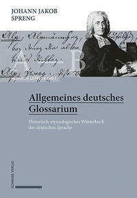 Vorderes Coverbild Johann Jakob Spreng, Allgemeines deutsches Glossarium