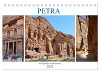 Vorderes Coverbild PETRA, die legendäre Nabatäerstadt (Tischkalender 2025 DIN A5 quer), CALVENDO Monatskalender