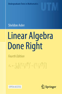 Vorderes Coverbild Linear Algebra Done Right