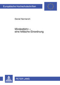 Vorderes Coverbild Mindestlohn – eine kritische Einordnung