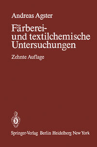 Vorderes Coverbild Färberei- und textilchemische Untersuchungen