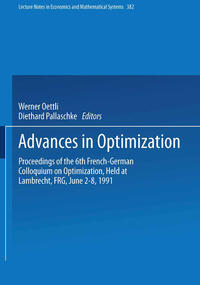 Vorderes Coverbild Advances in Optimization