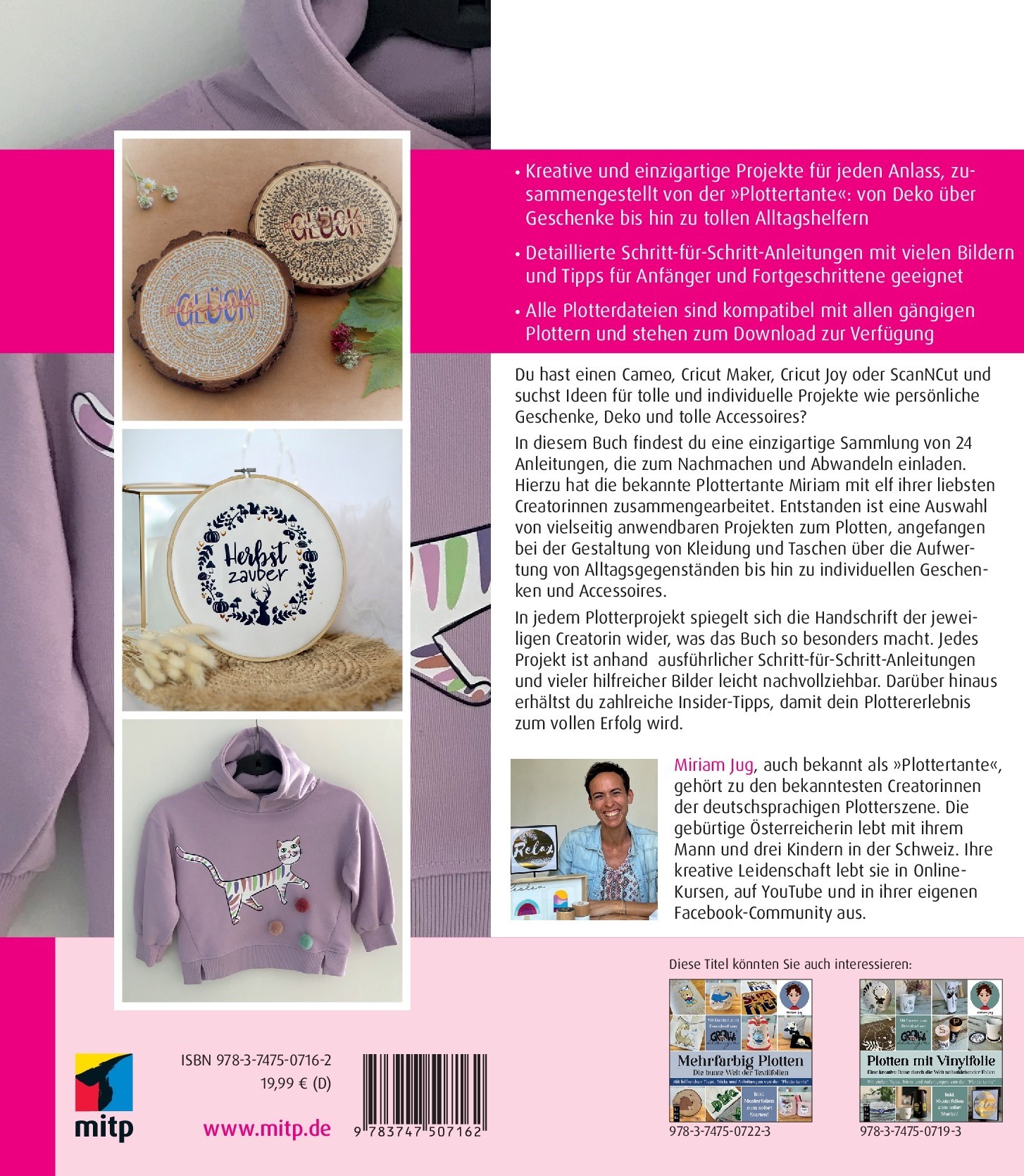 Rückseitencover Plottertante & Friends: 24 Ideen zum Plotten