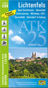 Vorderes Coverbild ATK25-C09 Lichtenfels (Amtliche Topographische Karte 1:25000)