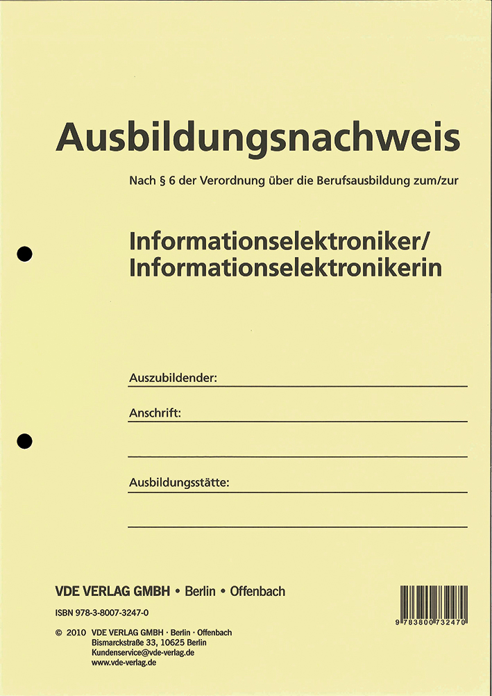 Anderes Coverbild Ausbildungsnachweis