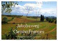 Vorderes Coverbild Jakobsweg - Camino Frances (Tischkalender 2025 DIN A5 quer), CALVENDO Monatskalender