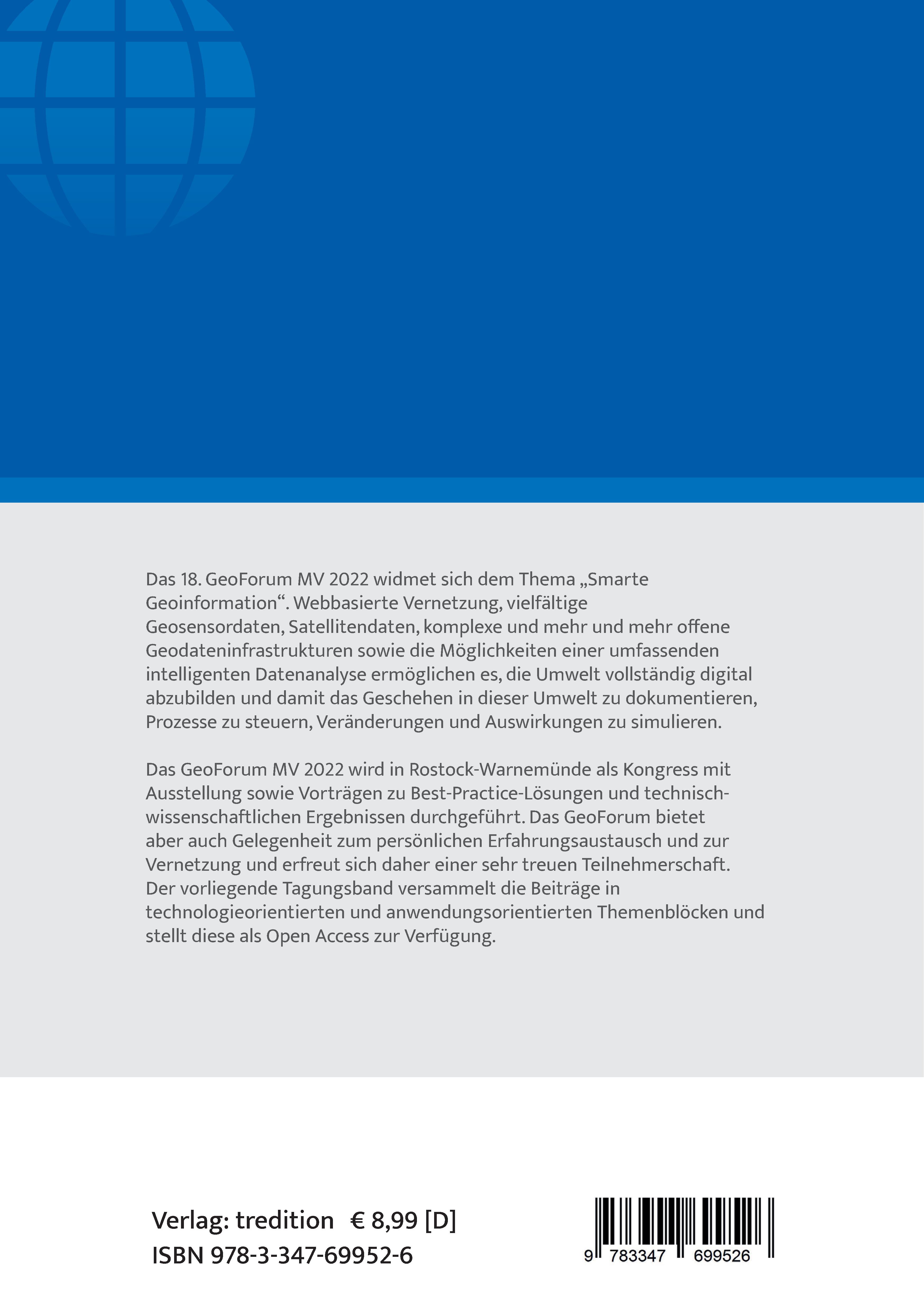 Rückseitencover GeoForum MV 2022
