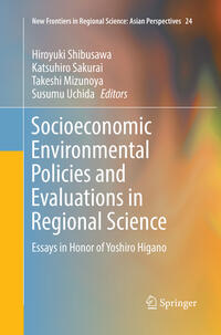 Vorderes Coverbild Socioeconomic Environmental Policies and Evaluations in Regional Science