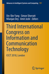 Vorderes Coverbild Third International Congress on Information and Communication Technology