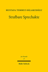 Vorderes Coverbild Strafbare Sprechakte