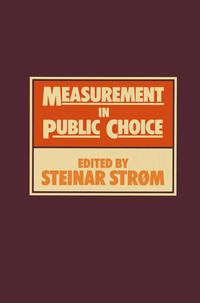 Vorderes Coverbild Measurement in Public Choice