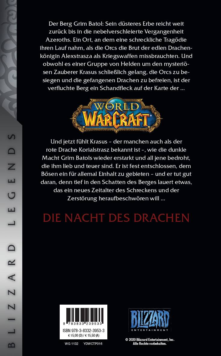Rückseitencover World of Warcraft: Die Nacht des Drachen